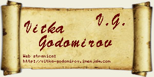 Vitka Godomirov vizit kartica